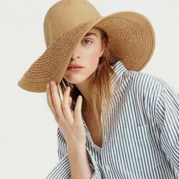 J. Crew Textured Summer Straw Hat